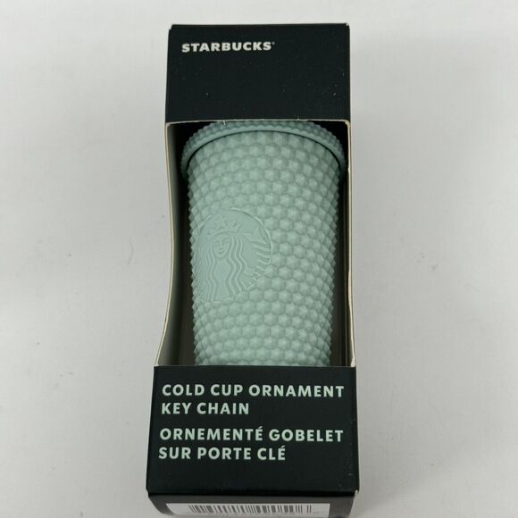 Starbucks Accessories - Starbucks Teal Studded Mini Tumbler Keychain Ornament NIB